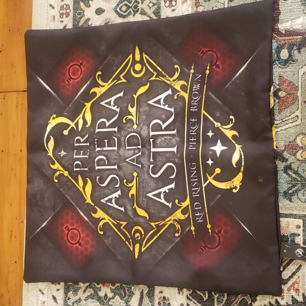 3/$35 Red Rising Throw Pillow Cover